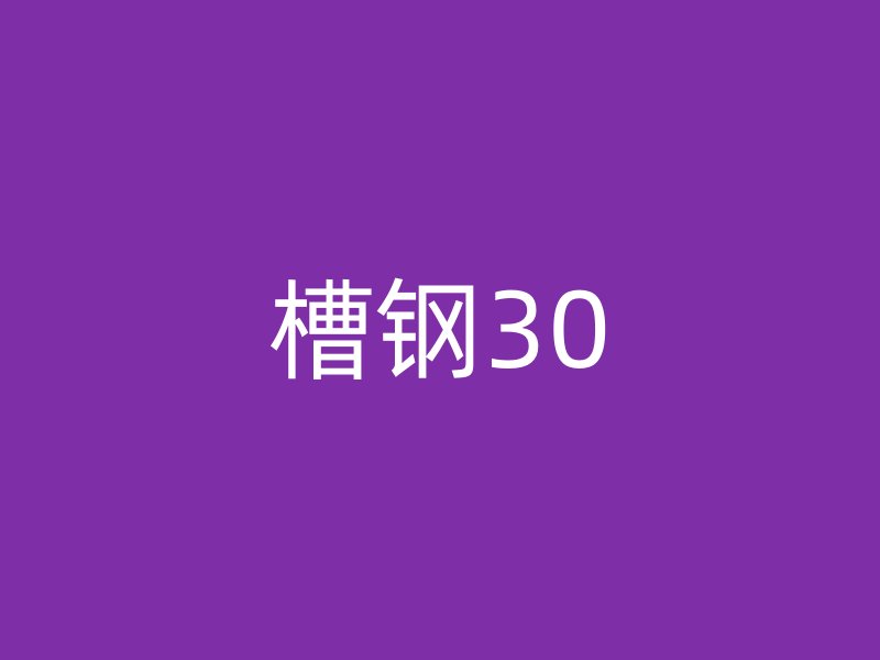 槽鋼30